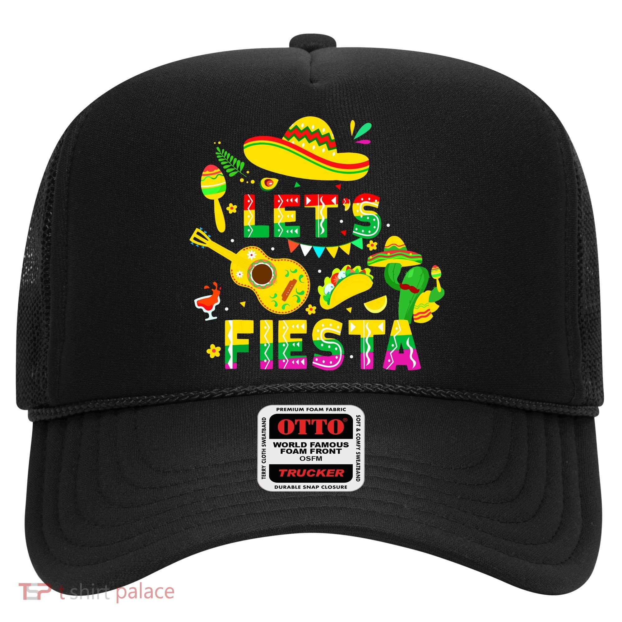 Funny Cinco De Mayo Mexican Guitar Cactus Lets Fiesta Hat