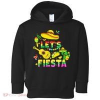 Funny Cinco De Mayo Mexican Guitar Cactus Lets Fiesta Toddler Hoodie thumb 0
