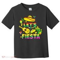 Funny Cinco De Mayo Mexican Guitar Cactus Lets Fiesta Toddler T-Shirt thumb 0