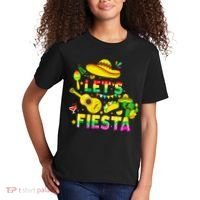Funny Cinco De Mayo Mexican Guitar Cactus Lets Fiesta Kids T-Shirt thumb 2