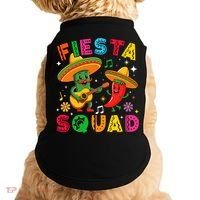 Funny Cinco De Mayo Fiesta Squad Mexican Matching  Doggie Tank thumb 0