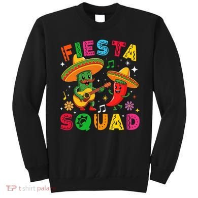 Funny Cinco De Mayo Fiesta Squad Mexican Matching  Sweatshirt