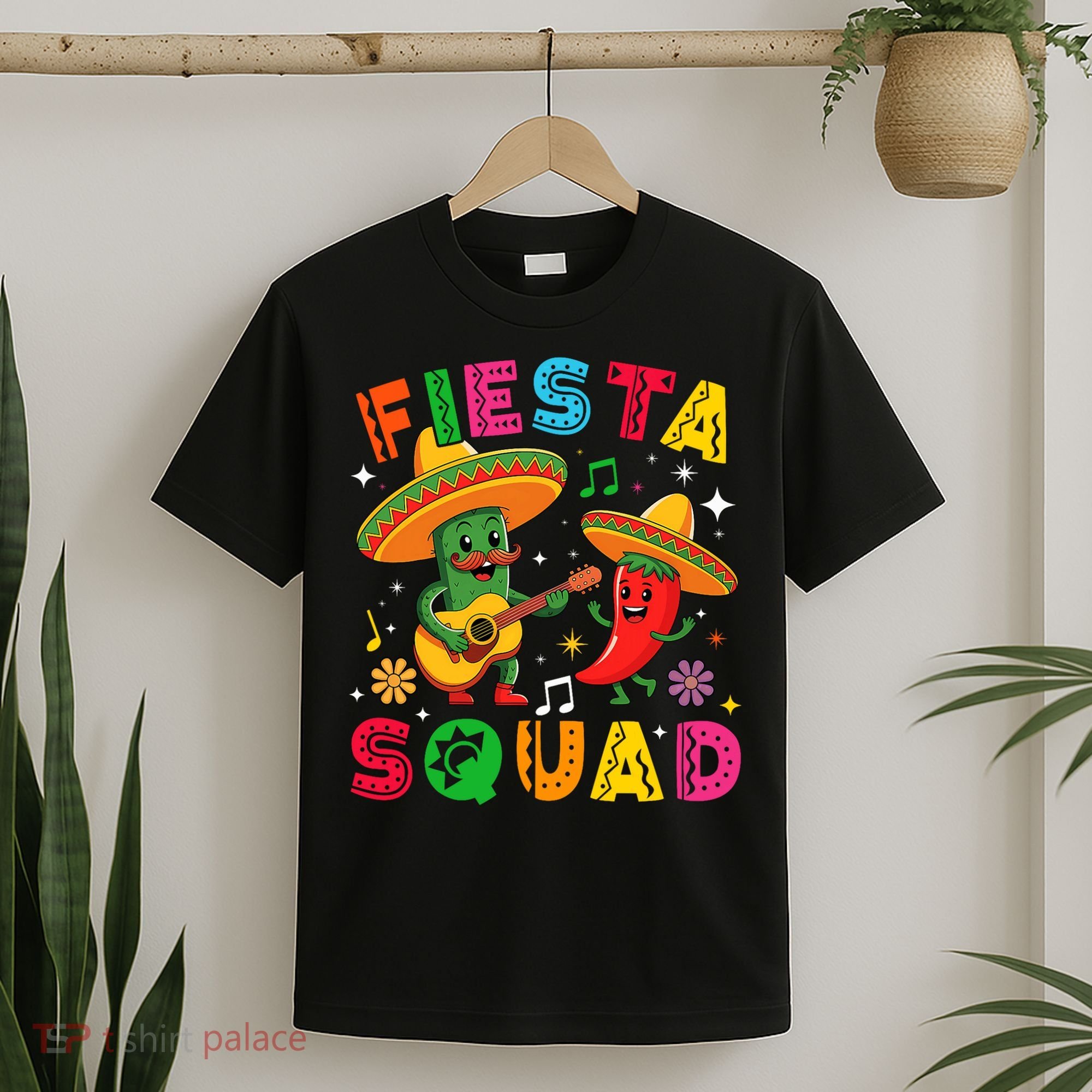 Funny Cinco De Mayo Fiesta Squad Mexican Matching  T-Shirt