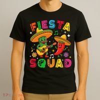 Funny Cinco De Mayo Fiesta Squad Mexican Matching  T-Shirt thumb 3