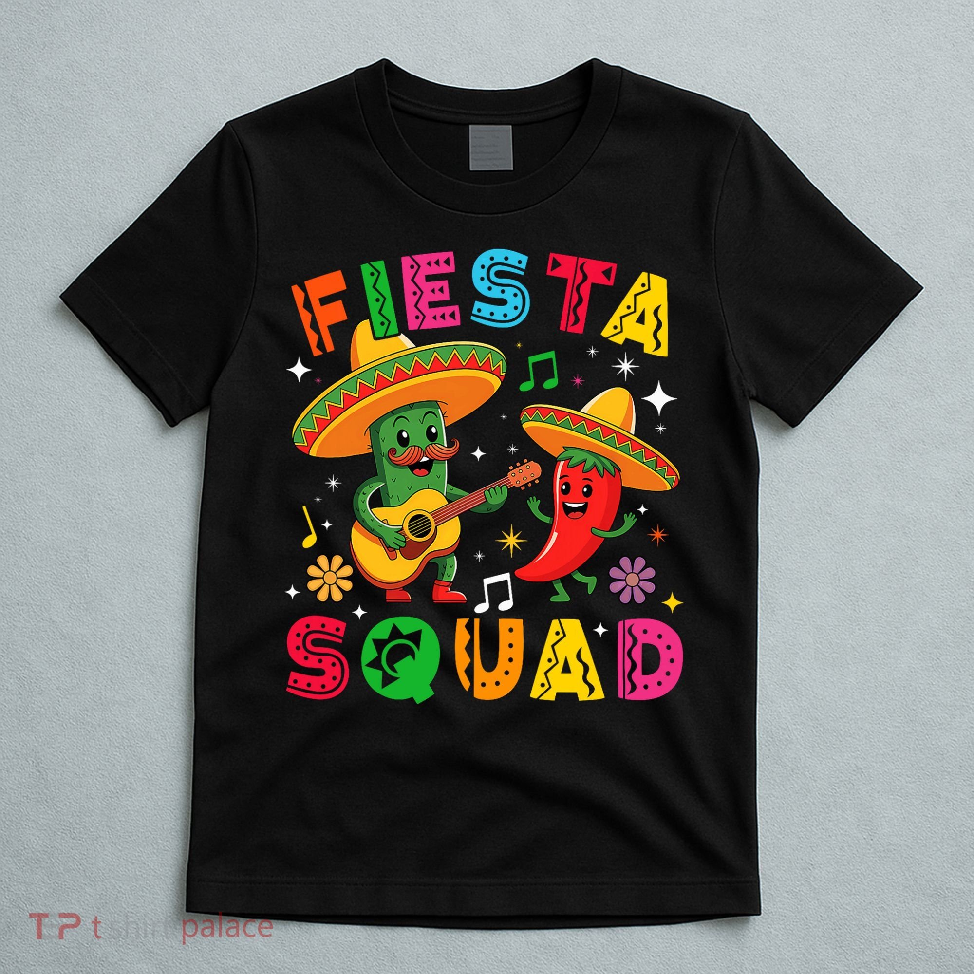 Funny Cinco De Mayo Fiesta Squad Mexican Matching  T-Shirt