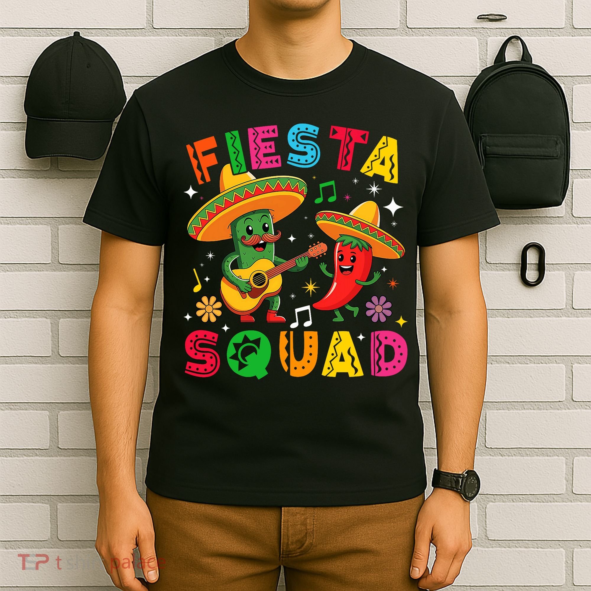 Funny Cinco De Mayo Fiesta Squad Mexican Matching  T-Shirt