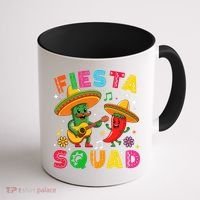 Funny Cinco De Mayo Fiesta Squad Mexican Matching  Coffee Mug thumb 1