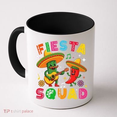Funny Cinco De Mayo Fiesta Squad Mexican Matching  Coffee Mug