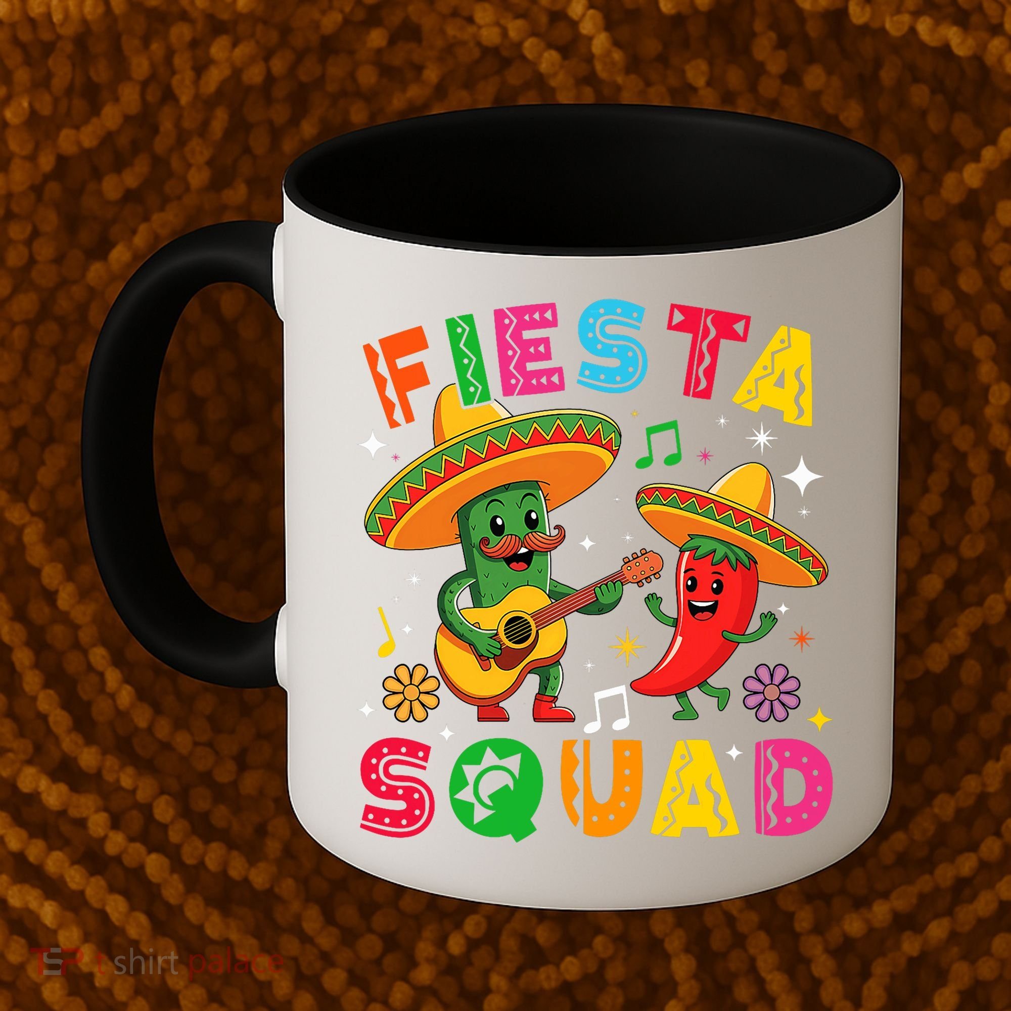Funny Cinco De Mayo Fiesta Squad Mexican Matching  Coffee Mug