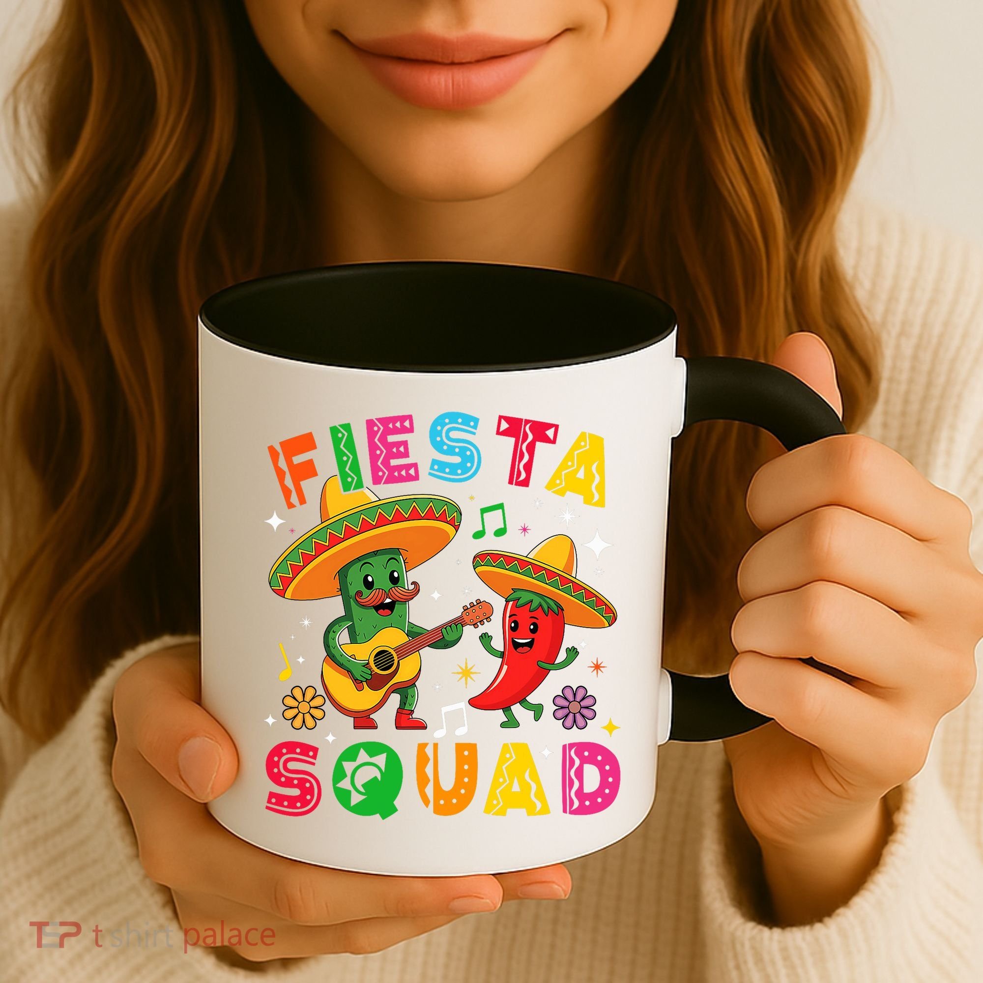 Funny Cinco De Mayo Fiesta Squad Mexican Matching  Coffee Mug