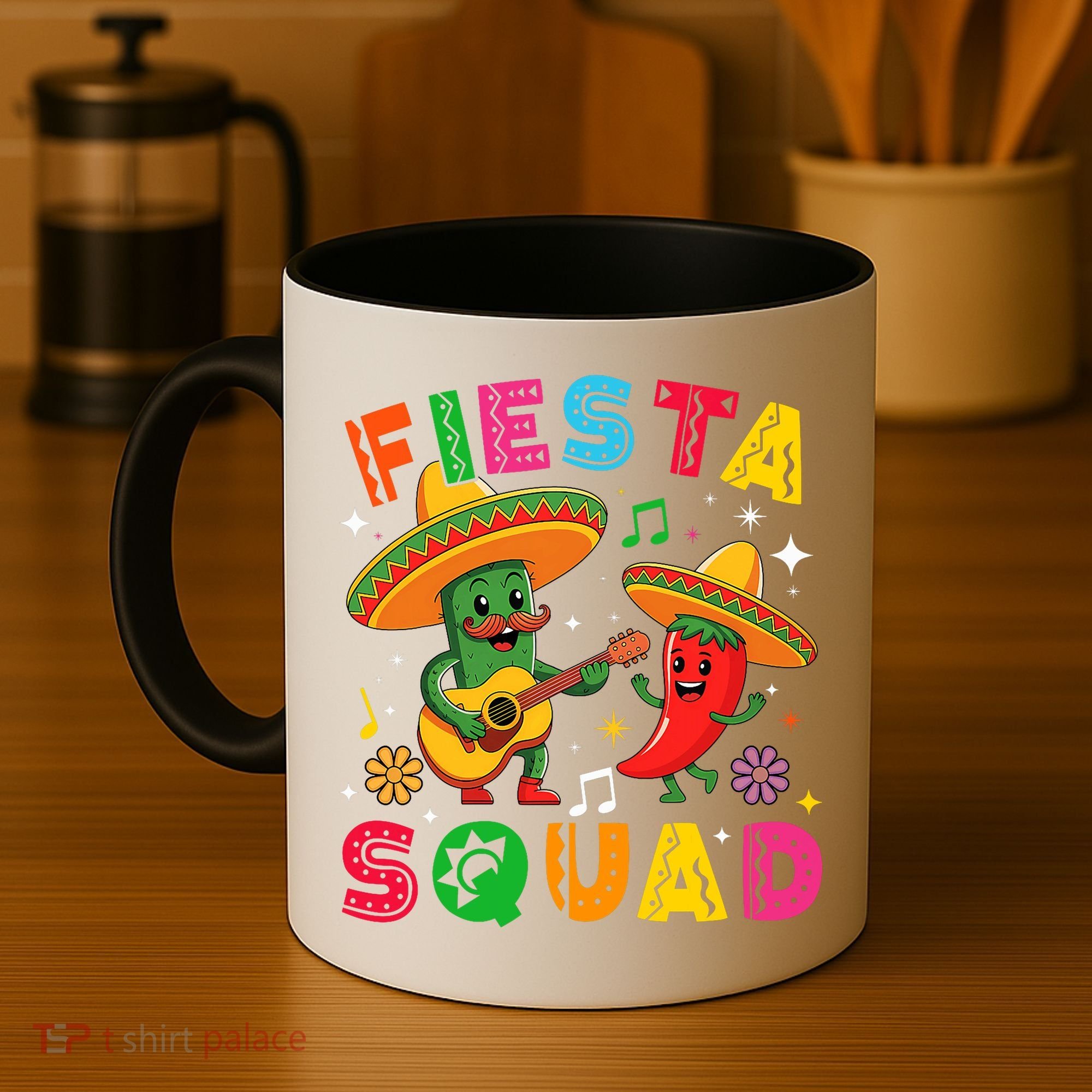 Funny Cinco De Mayo Fiesta Squad Mexican Matching  Coffee Mug