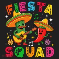 Funny Cinco De Mayo Fiesta Squad Mexican Matching  Beanie thumb 2