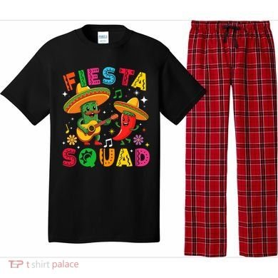 Funny Cinco De Mayo Fiesta Squad Mexican Matching  Pajama Set