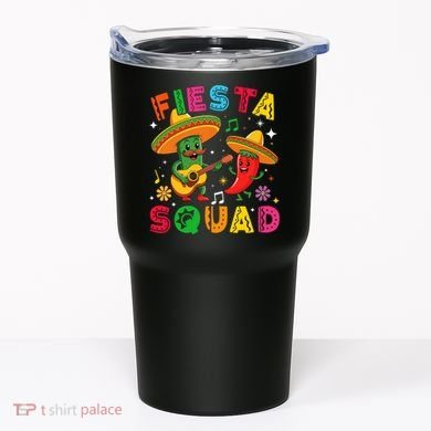 Funny Cinco De Mayo Fiesta Squad Mexican Matching  Tumbler