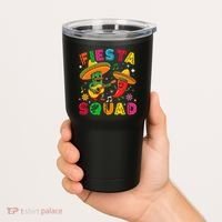 Funny Cinco De Mayo Fiesta Squad Mexican Matching  Tumbler thumb 2