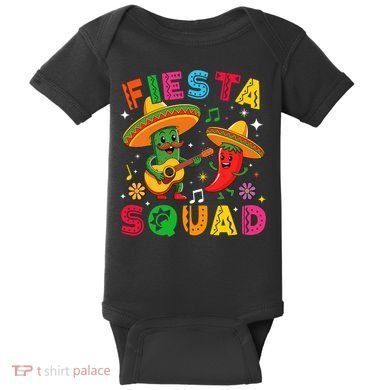 Funny Cinco De Mayo Fiesta Squad Mexican Matching  Baby Bodysuit