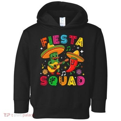 Funny Cinco De Mayo Fiesta Squad Mexican Matching  Toddler Hoodie