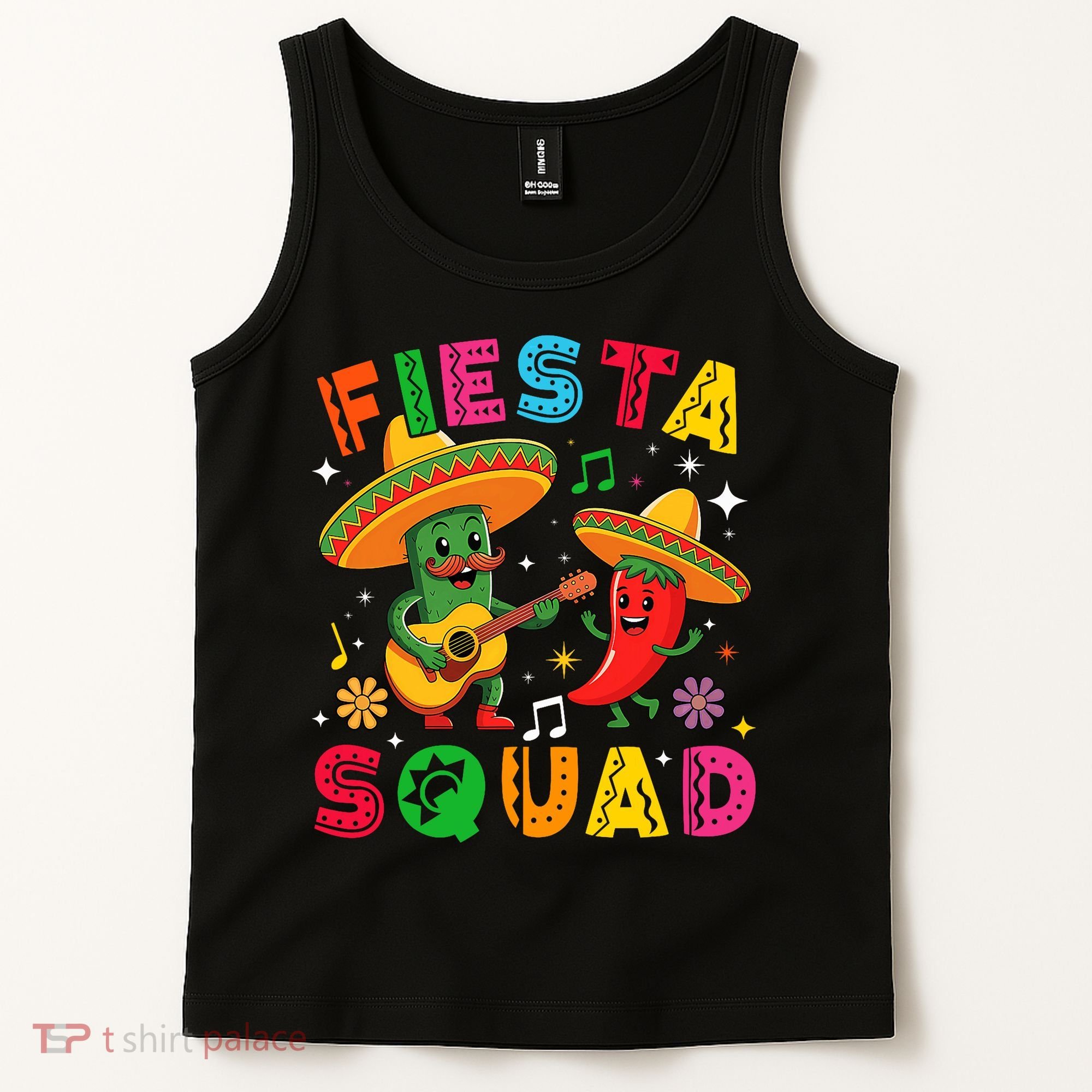 Funny Cinco De Mayo Fiesta Squad Mexican Matching  Tank Top