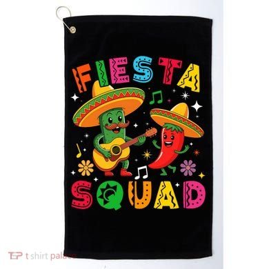 Funny Cinco De Mayo Fiesta Squad Mexican Matching  Golf Towel