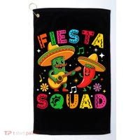 Funny Cinco De Mayo Fiesta Squad Mexican Matching  Golf Towel thumb 0
