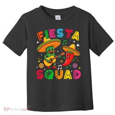 Funny Cinco De Mayo Fiesta Squad Mexican Matching  Toddler T-Shirt