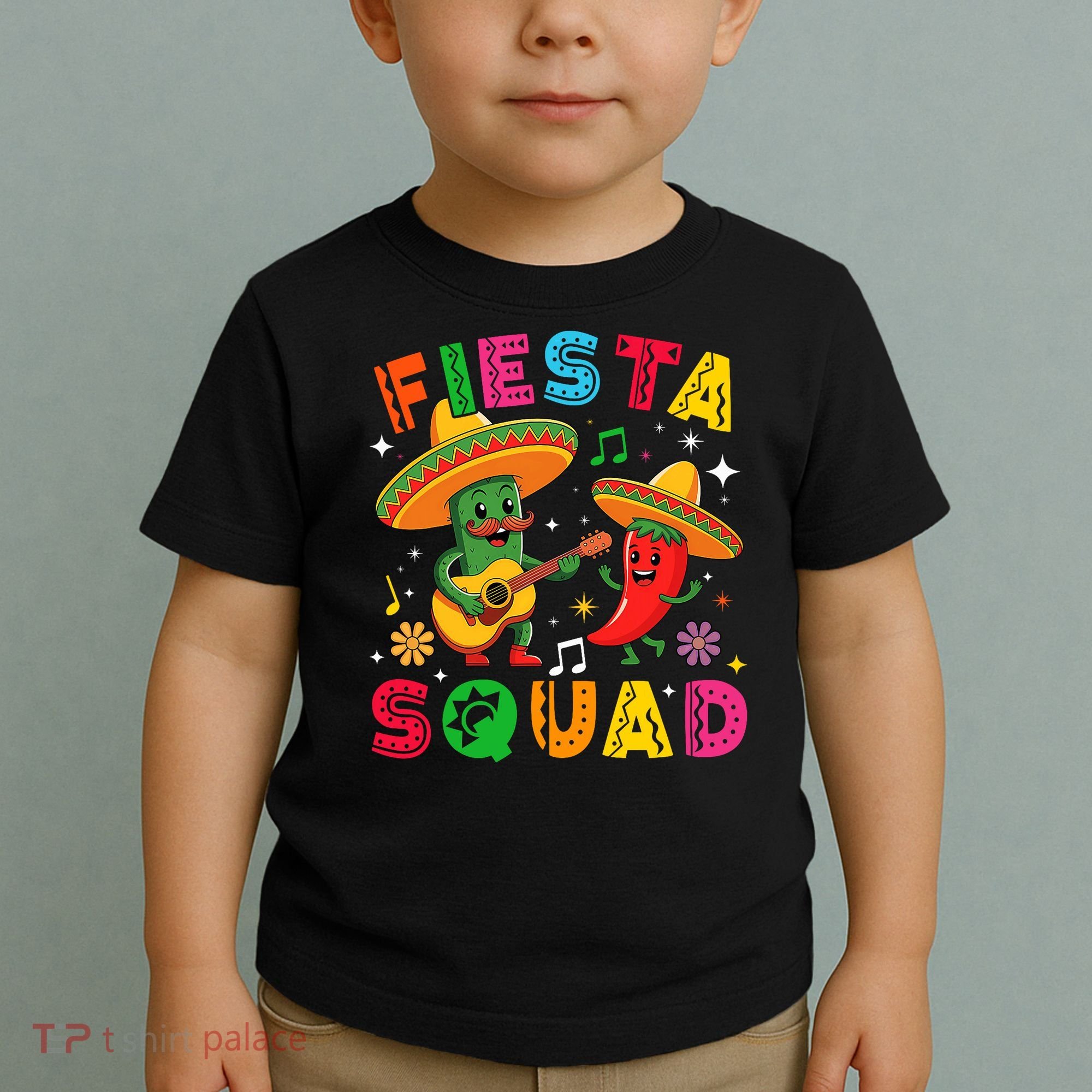 Funny Cinco De Mayo Fiesta Squad Mexican Matching  Toddler T-Shirt