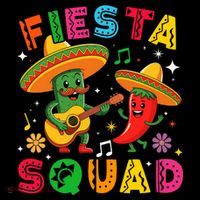 Funny Cinco De Mayo Fiesta Squad Mexican Matching  Women's T-Shirt thumb 6
