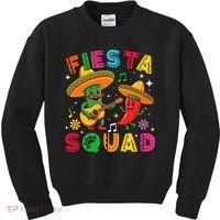 Funny Cinco De Mayo Fiesta Squad Mexican Matching  Kids Sweatshirt thumb 0