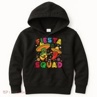 Funny Cinco De Mayo Fiesta Squad Mexican Matching  Kids Hoodie thumb 0