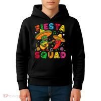 Funny Cinco De Mayo Fiesta Squad Mexican Matching  Kids Hoodie thumb 4