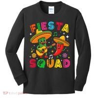 Funny Cinco De Mayo Fiesta Squad Mexican Matching  Kids Long Sleeve Shirt thumb 0