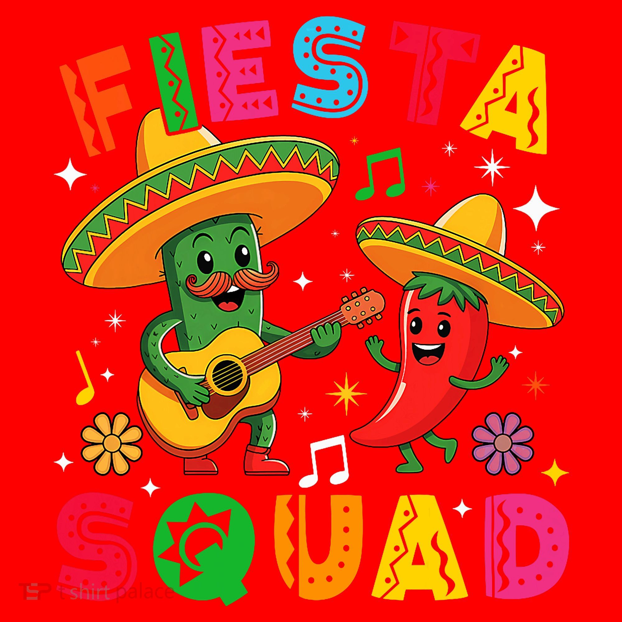 Funny Cinco De Mayo Fiesta Squad Mexican Matching  Santa Hat