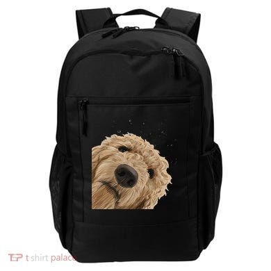 Funny Curious Dog Labradoodle Backpack
