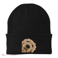 Funny Curious Dog Labradoodle Beanie thumb 0