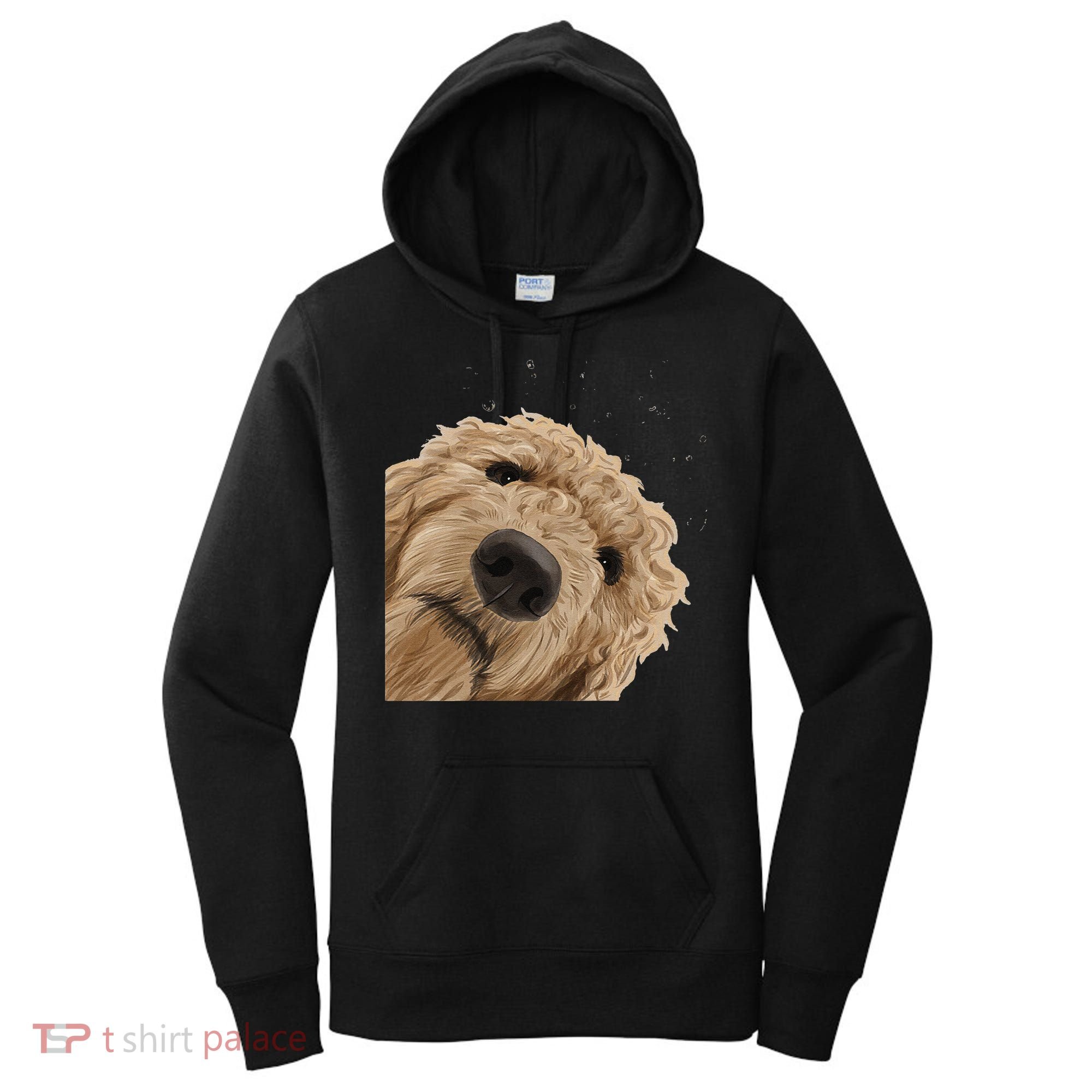 Funny Curious Dog Labradoodle Women's Hoodie