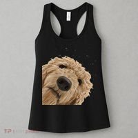 Funny Curious Dog Labradoodle Women's Tank Top thumb 3