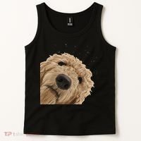 Funny Curious Dog Labradoodle Tank Top thumb 2