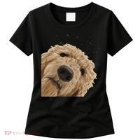 Funny Curious Dog Labradoodle Women's T-Shirt thumb 0