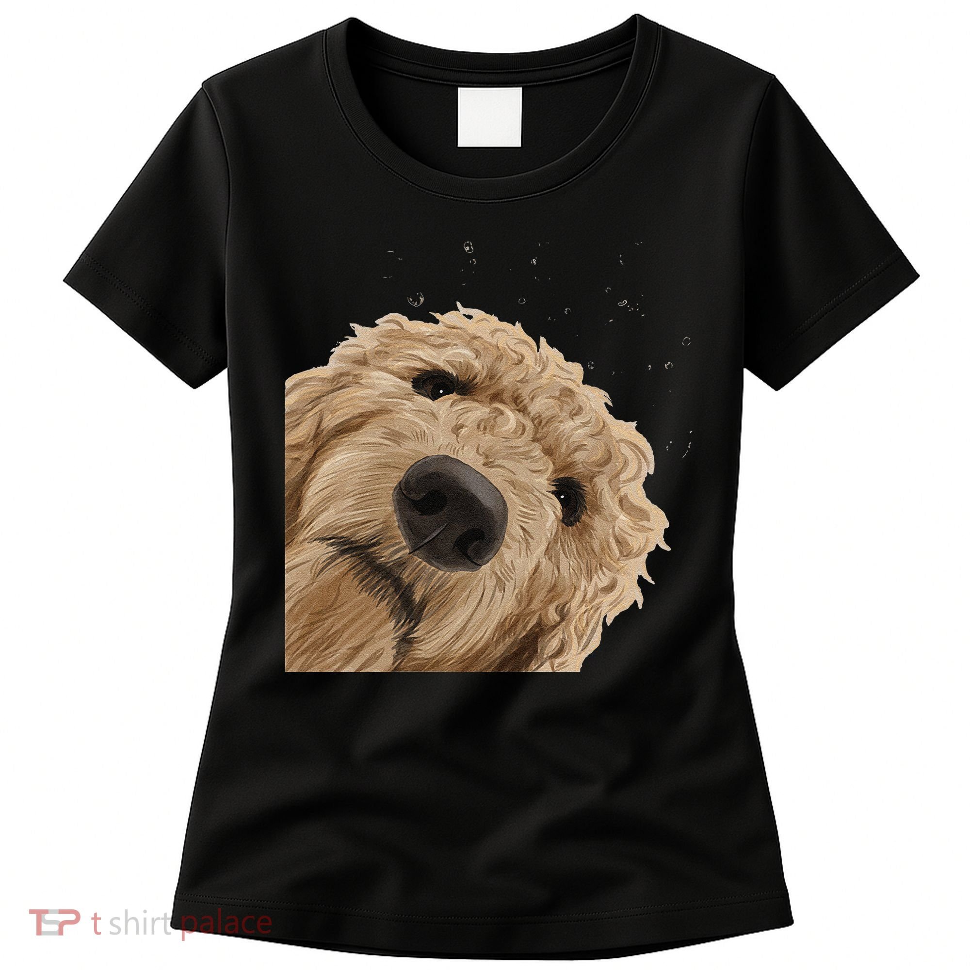 Funny Curious Dog Labradoodle Women's T-Shirt