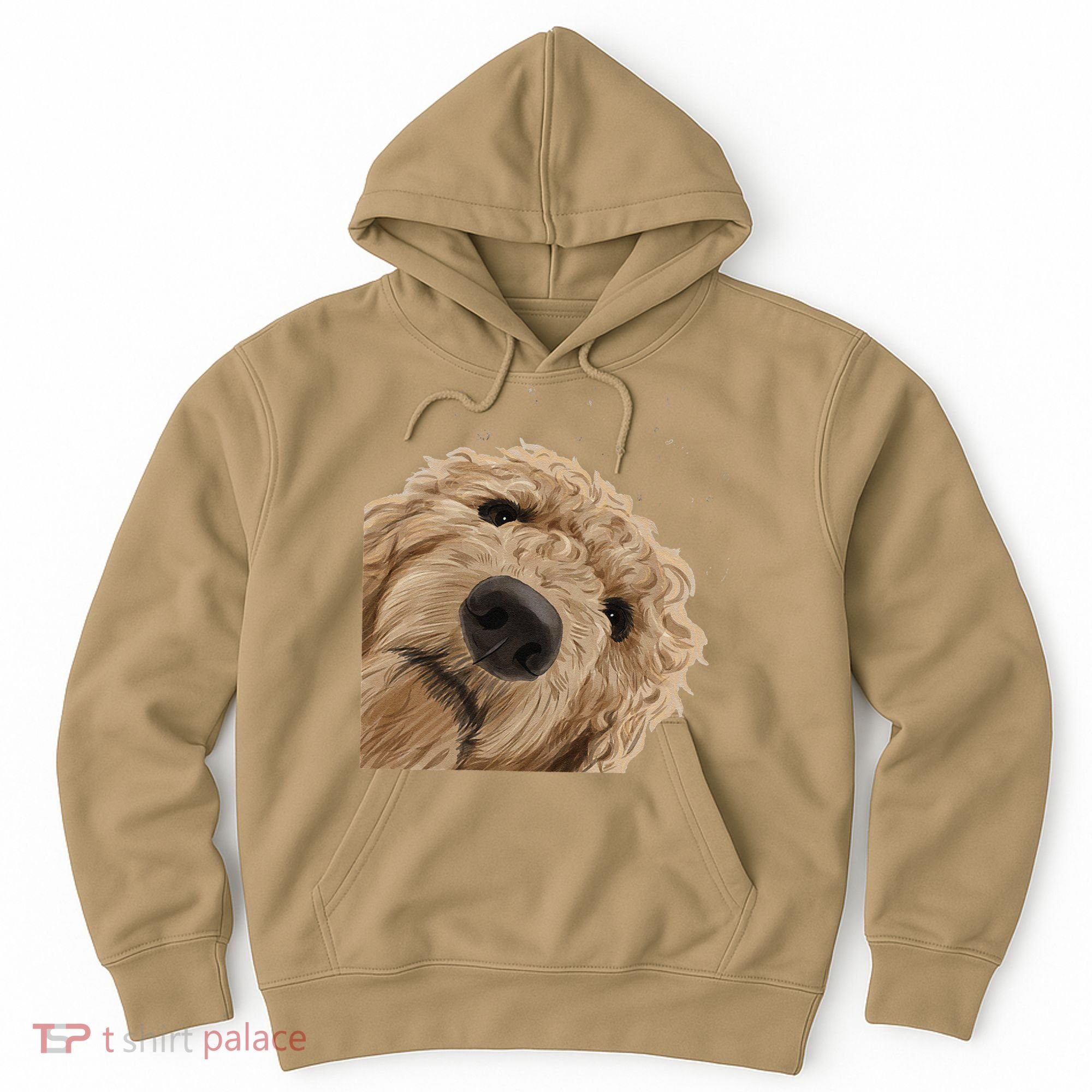 Funny Curious Dog Labradoodle Hoodie