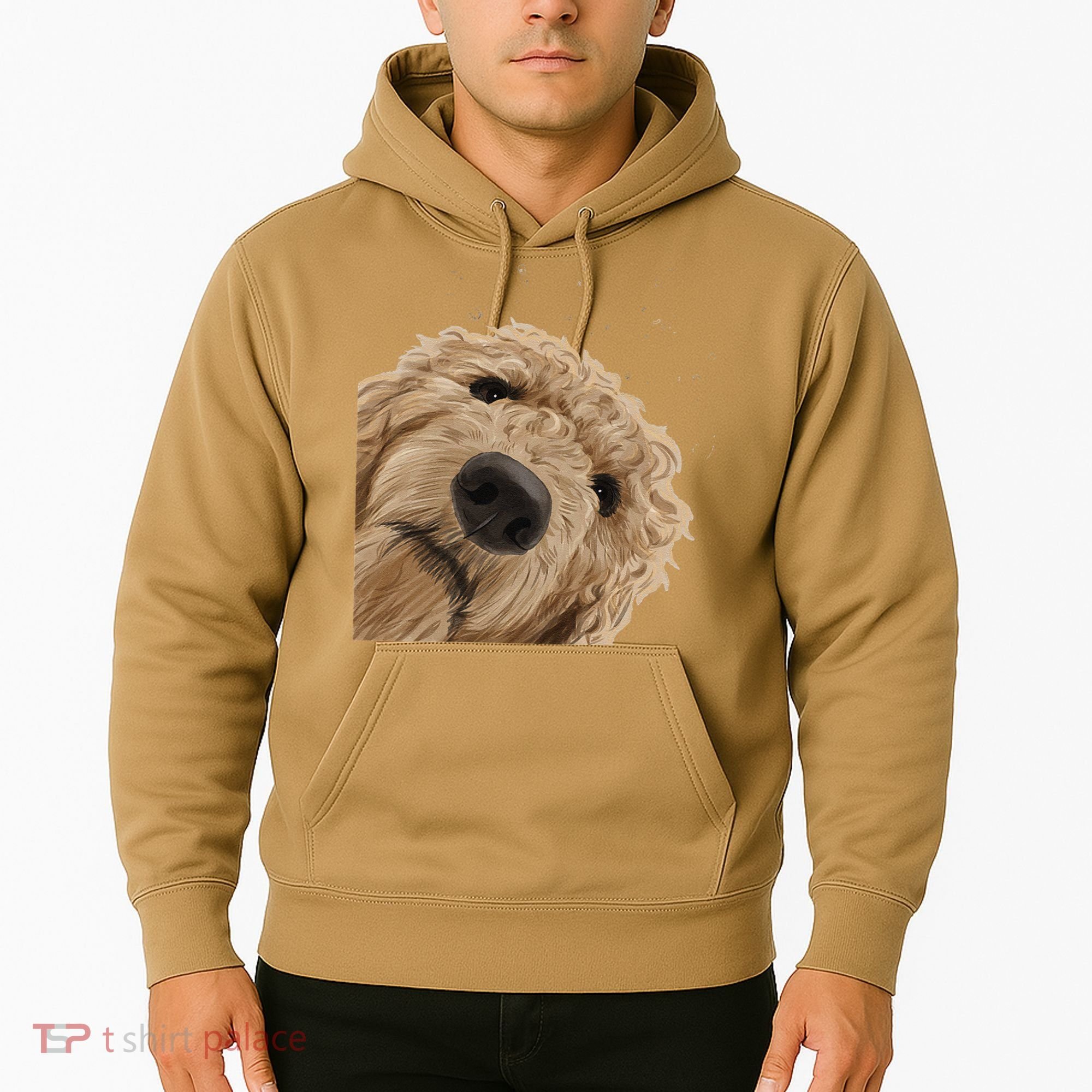 Funny Curious Dog Labradoodle Hoodie