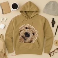 Funny Curious Dog Labradoodle Hoodie thumb 3