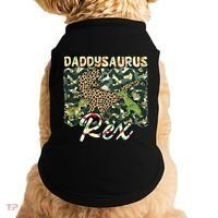 Funny Camo Daddysaurus Rex Gift Doggie Tank thumb 0