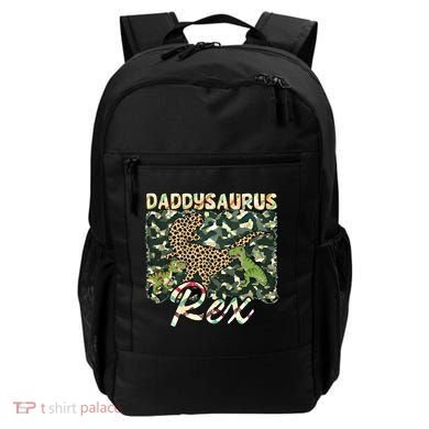 Funny Camo Daddysaurus Rex Gift Backpack