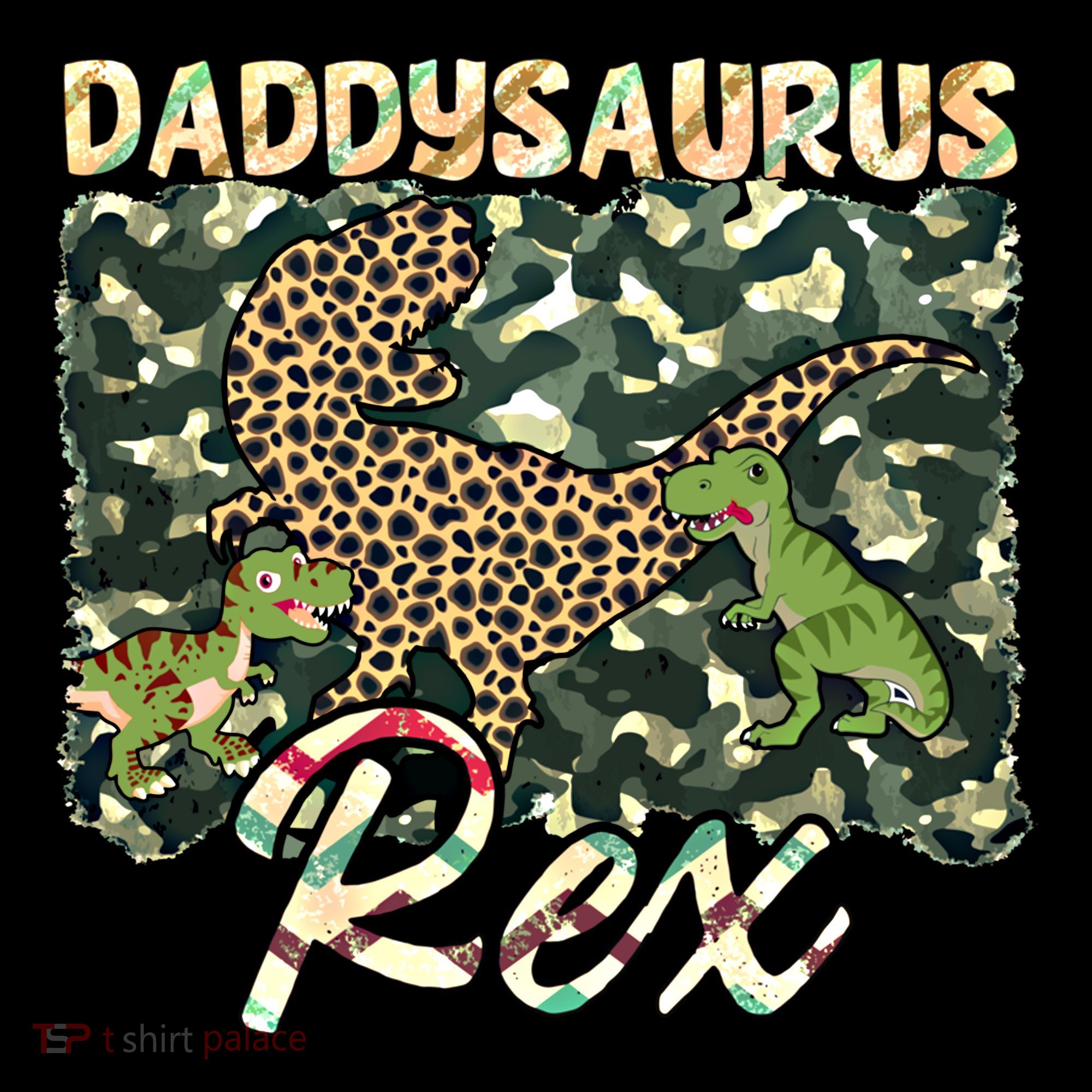 Funny Camo Daddysaurus Rex Gift Bucket Hat