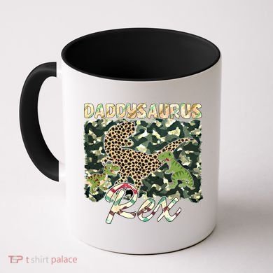 Funny Camo Daddysaurus Rex Gift Coffee Mug