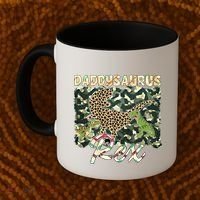 Funny Camo Daddysaurus Rex Gift Coffee Mug thumb 2