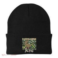Funny Camo Daddysaurus Rex Gift Beanie thumb 0