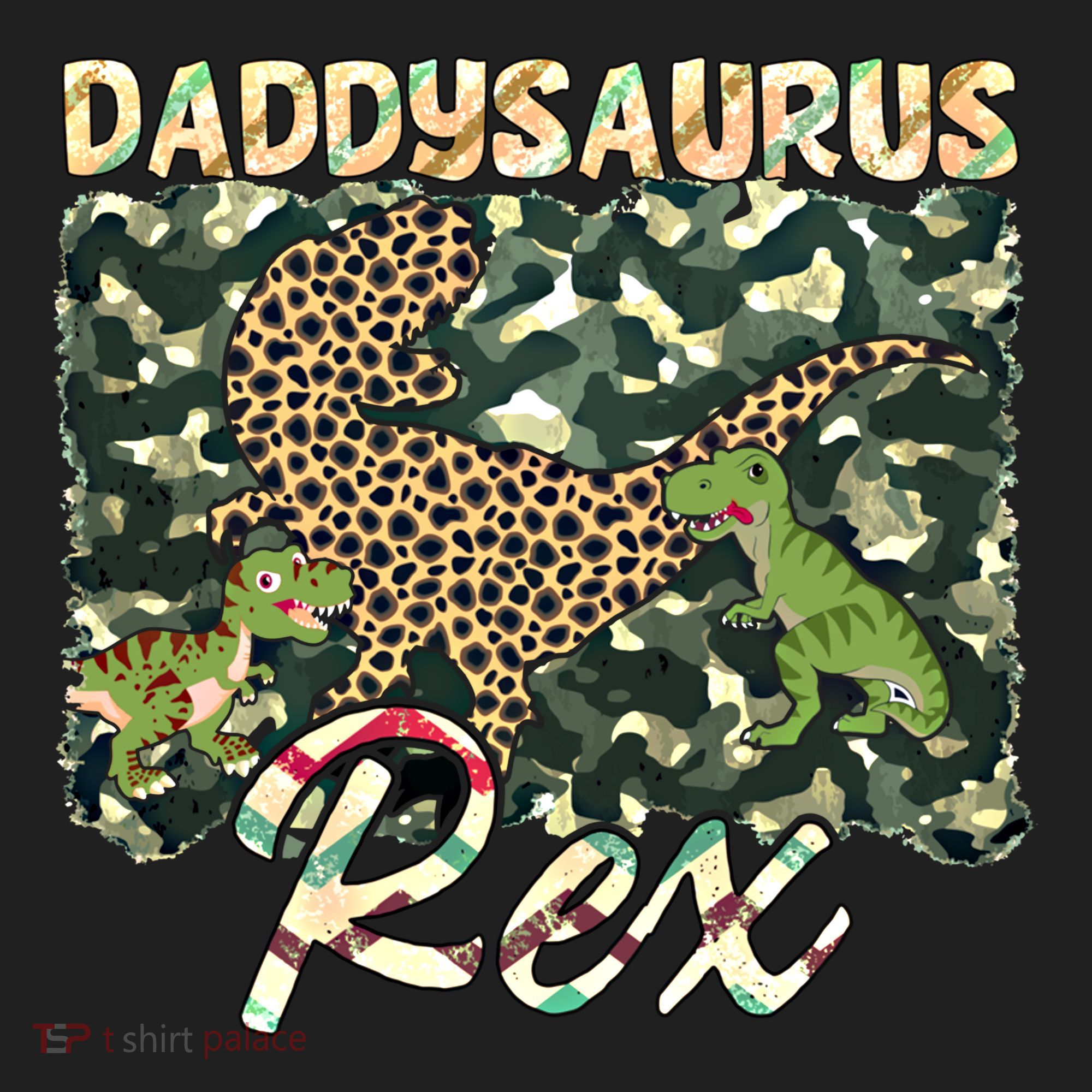 Funny Camo Daddysaurus Rex Gift Beanie