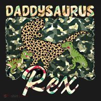 Funny Camo Daddysaurus Rex Gift Pajama Set thumb 2